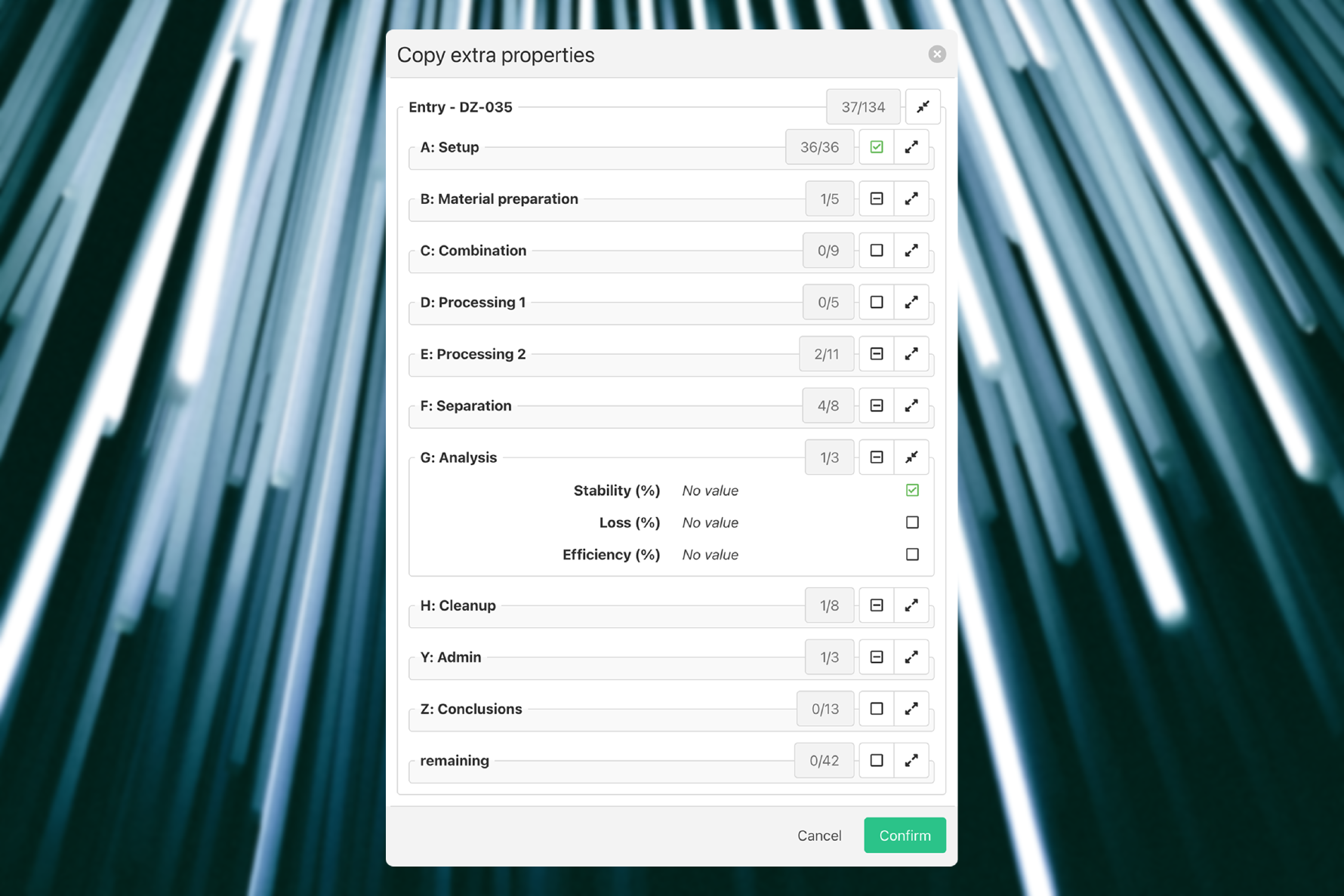 Copying groups and entries