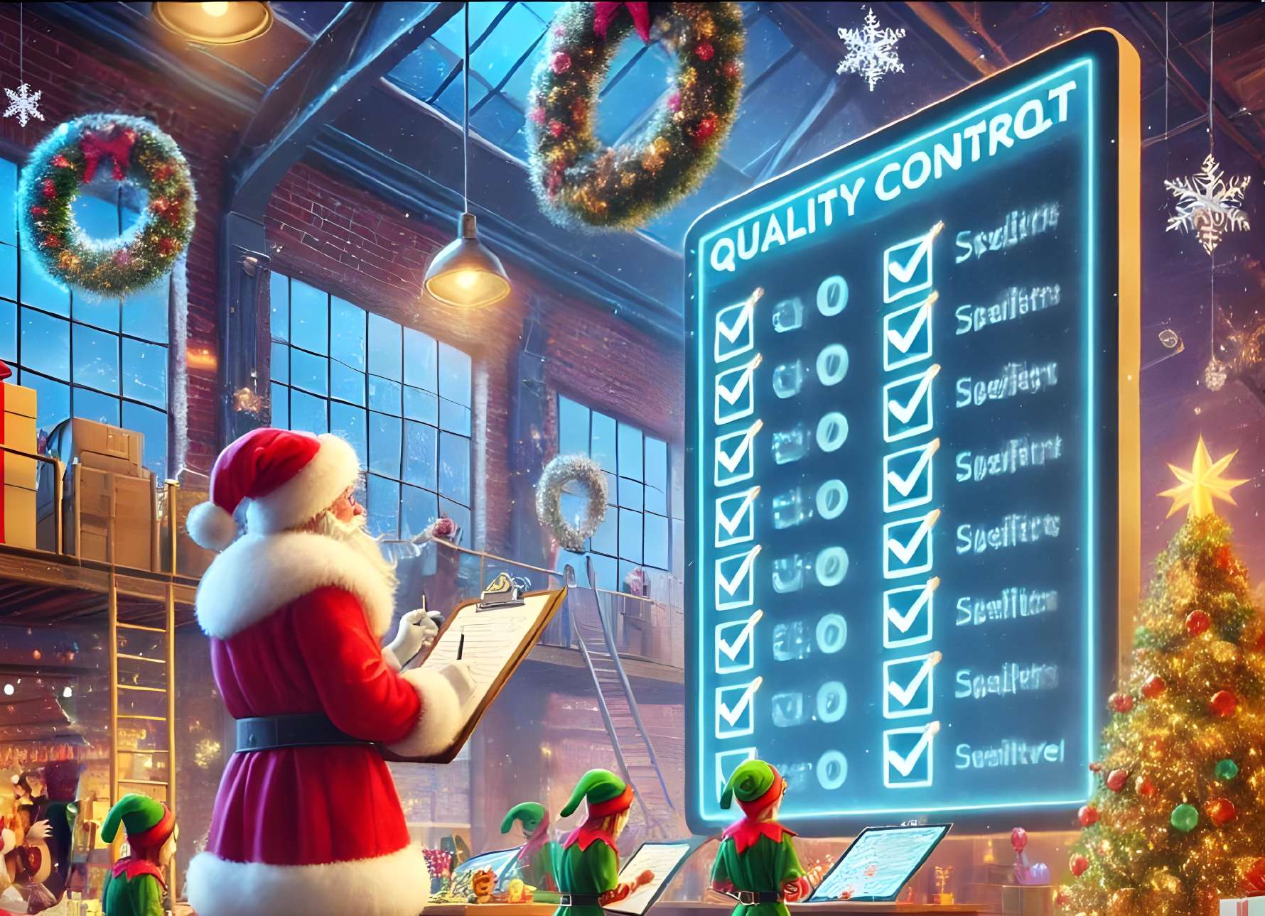 Quality control at Santa's factory